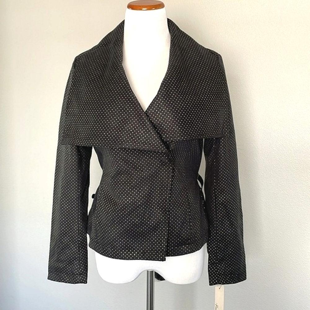 b-NWT KENNETH COLE | Belted Wrap Blazer Jacket